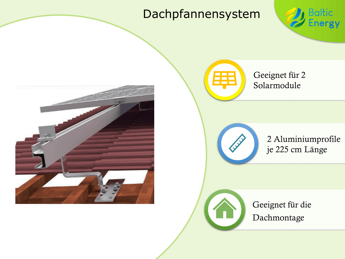 Dachpfannensystem 245 - Baltic Energy