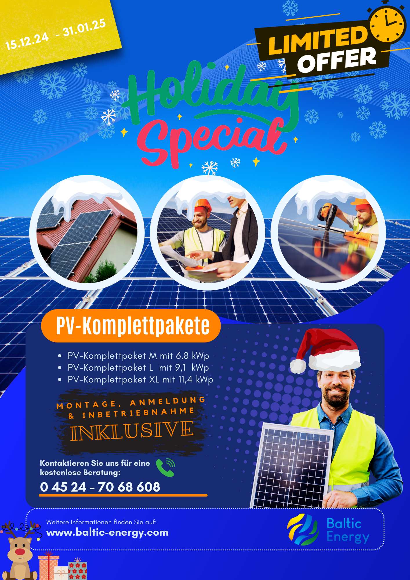 PV-Komplettpaket L mit 9,1 kWp – Montage & Inbetriebnahme inklusive